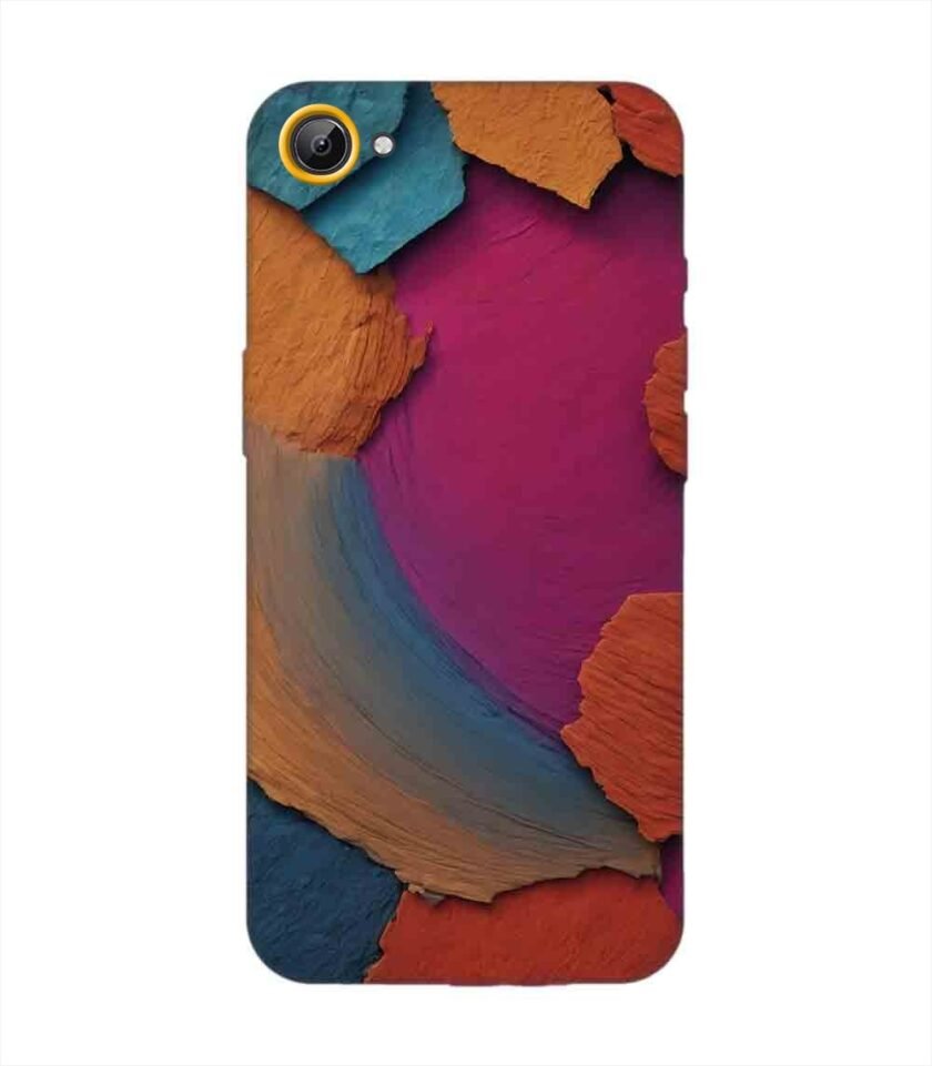 Printed Back Cover for Vivo Y67 Closeup Color Textured Surface