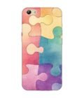 Printed Back Cover for Vivo Y69 Close Up Colorful Puzzle Piece