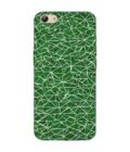 Printed Back Cover for Vivo Y69 Close Up Green White Geometric Pattern