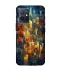 Printed Back Cover for Vivo Y75 (5G) Close Up Colorful Mosaic Squares Shapes