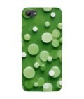 Printed Back Cover for Vivo Y81I Close Up Green Background With White Polka Dots