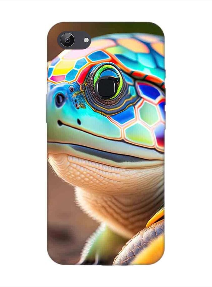 Printed Back Cover for Vivo Y83 Close Up Cute Turtle