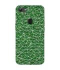 Printed Back Cover for Vivo Y83 Close Up Green White Geometric Pattern