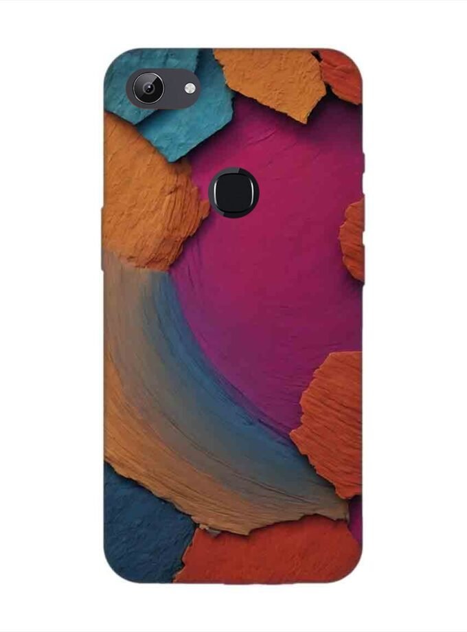 Printed Back Cover for Vivo Y83 Closeup Color Textured Surface