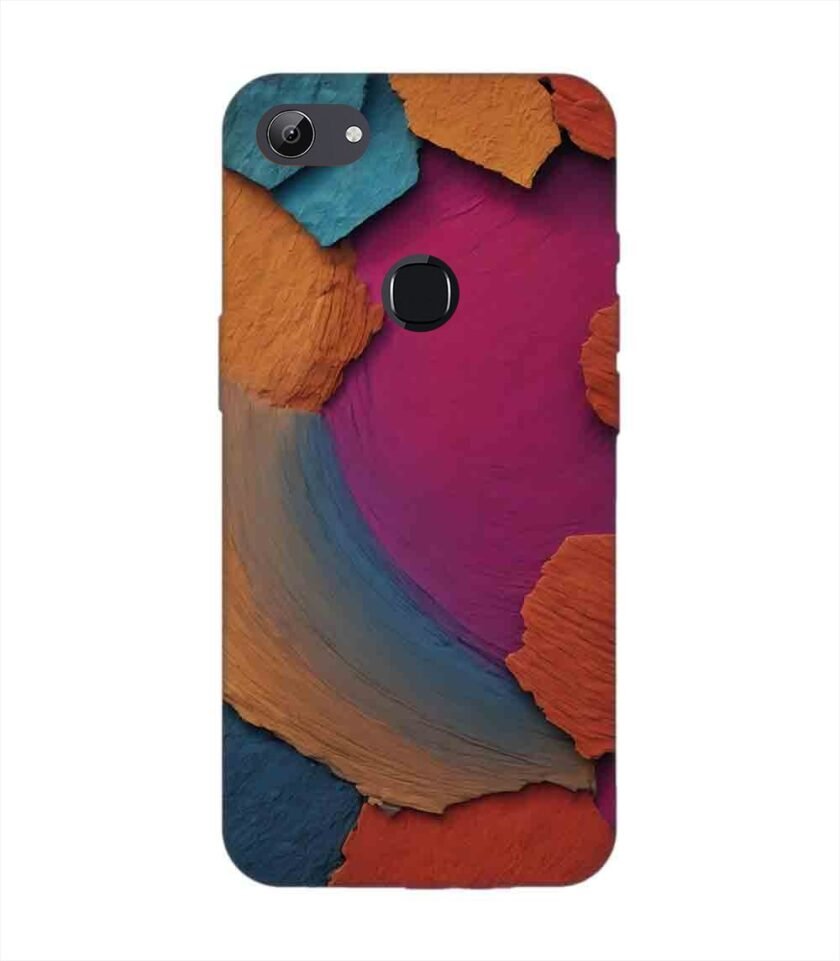 Printed Back Cover for Vivo Y83 Closeup Color Textured Surface