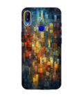 Printed Back Cover for Vivo Y85 Close Up Colorful Mosaic Squares Shapes