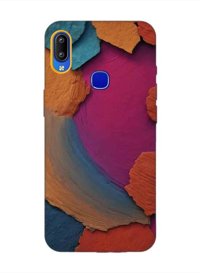Printed Back Cover for Vivo Y89 Closeup Color Textured Surface
