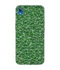 Printed Back Cover for Vivo Y90 Close Up Green White Geometric Pattern