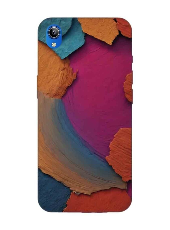 Printed Back Cover for Vivo Y90 Closeup Color Textured Surface