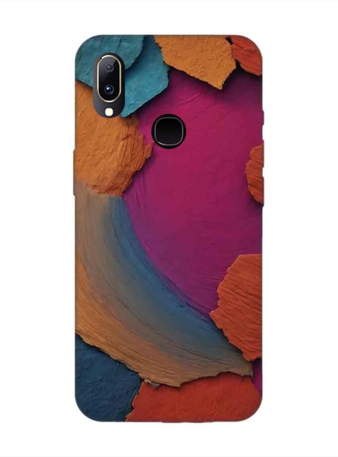 Printed Back Cover for Vivo Y95 Closeup Color Textured Surface