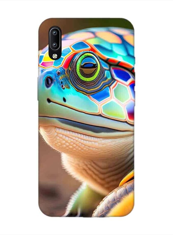 Printed Back Cover for Vivo Y97 Close Up Cute Turtle