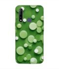 Printed Back Cover for Vivo Z1 Pro Close Up Green Background With White Polka Dots