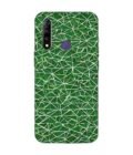 Printed Back Cover for Vivo Z1 Pro Close Up Green White Geometric Pattern