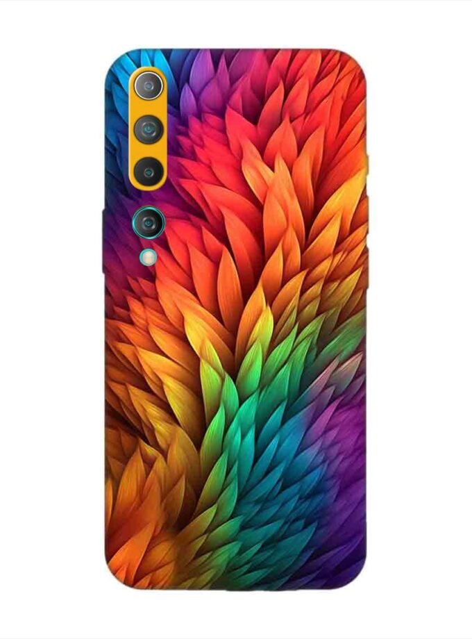 Custom Printed Case Cover for Xiaomi Mi 10 Close Up Colorful Flower With Many Leaves