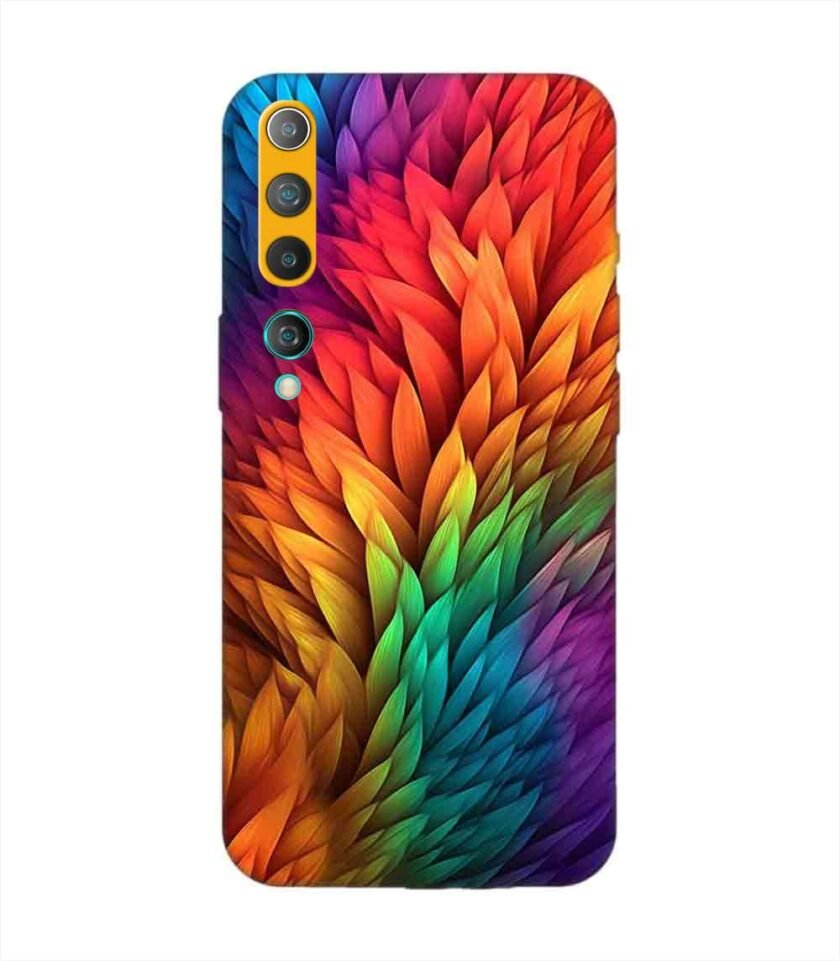 Custom Printed Case Cover for Xiaomi Mi 10 Close Up Colorful Flower With Many Leaves