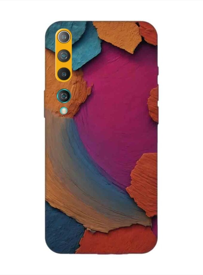 Custom Printed Case Cover for Xiaomi Mi 10 Closeup Color Textured Surface