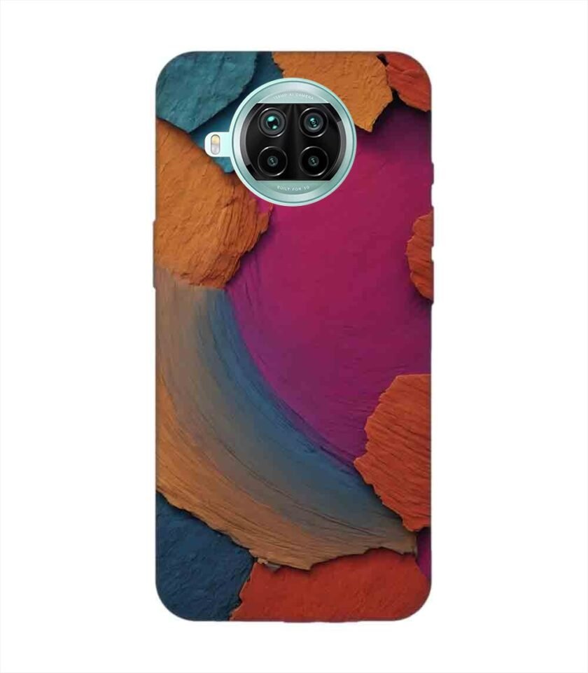 Custom Printed Case Cover for Xiaomi Mi 10I (5G) Closeup Color Textured Surface