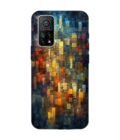 Custom Printed Case Cover for Xiaomi Mi 10T (5G) Close Up Colorful Mosaic Squares Shapes