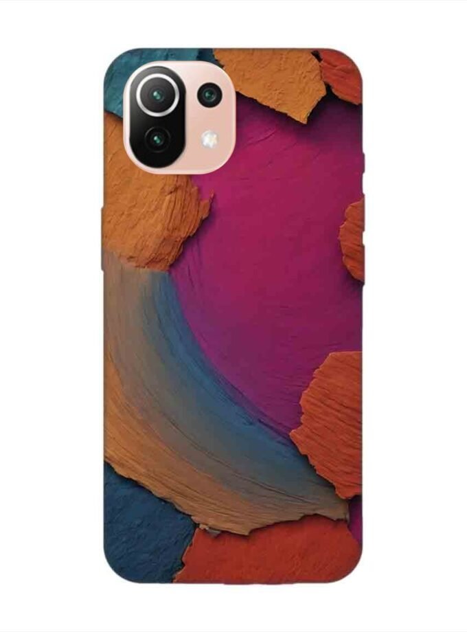 Custom Printed Case Cover for Xiaomi Mi 11 Lite Ne (5G) Closeup Color Textured Surface