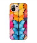 Custom Printed Case Cover for Xiaomi Mi 11 Lite Ne (5G) Closeup Colorful Butterfly Collection Display
