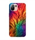 Custom Printed Case Cover for Xiaomi Mi 11 Lite Close Up Colorful Flower With Many Leaves