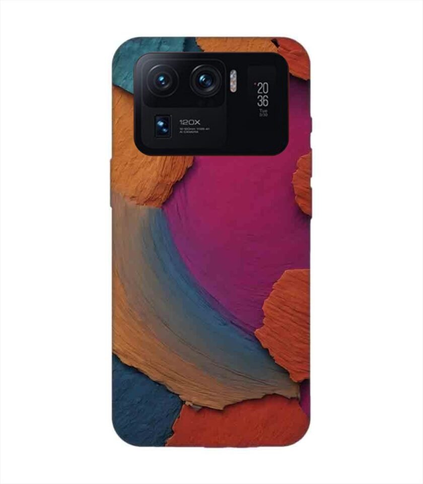 Custom Printed Case Cover for Xiaomi Mi 11 Ultra Closeup Color Textured Surface