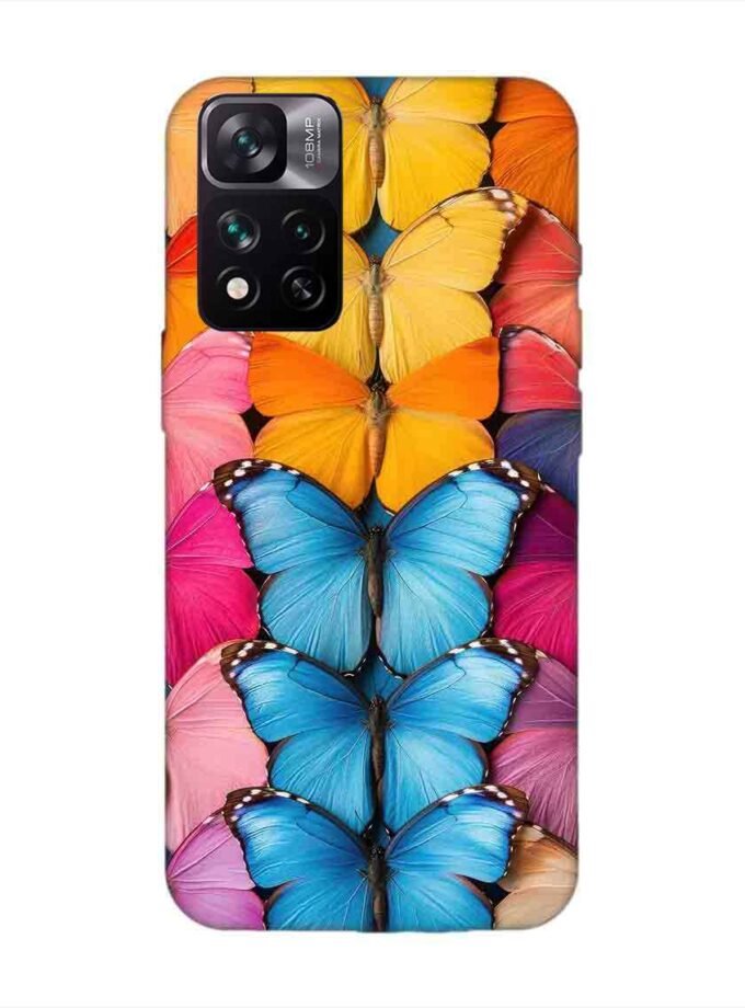 Custom Printed Case Cover for Xiaomi Mi 11I (5G) Closeup Colorful Butterfly Collection Display