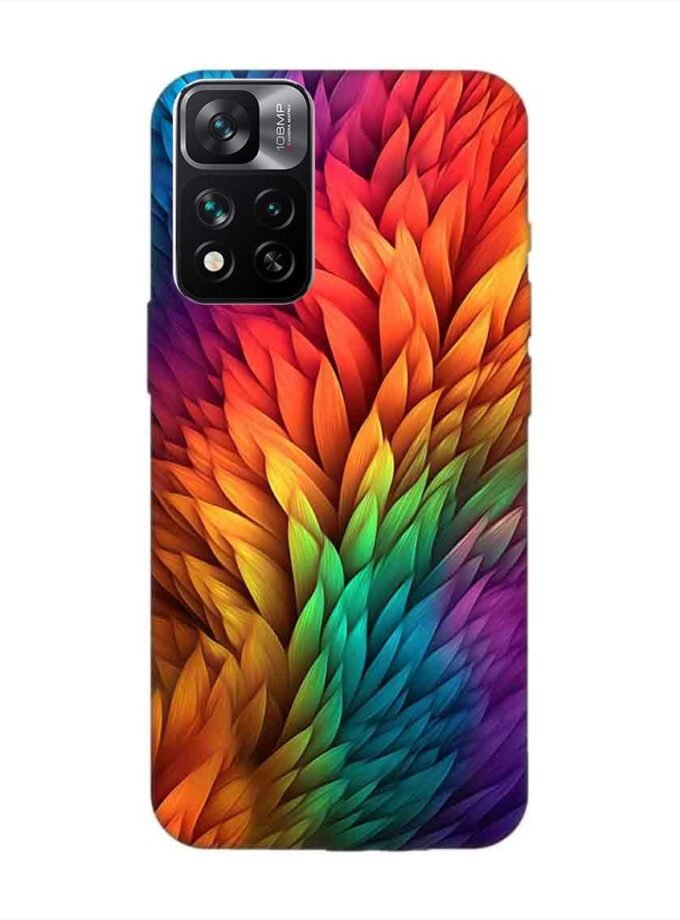 Custom Printed Case Cover for Xiaomi Mi 11I Hypercharge (5G) Close Up Colorful Flower With Many Leaves