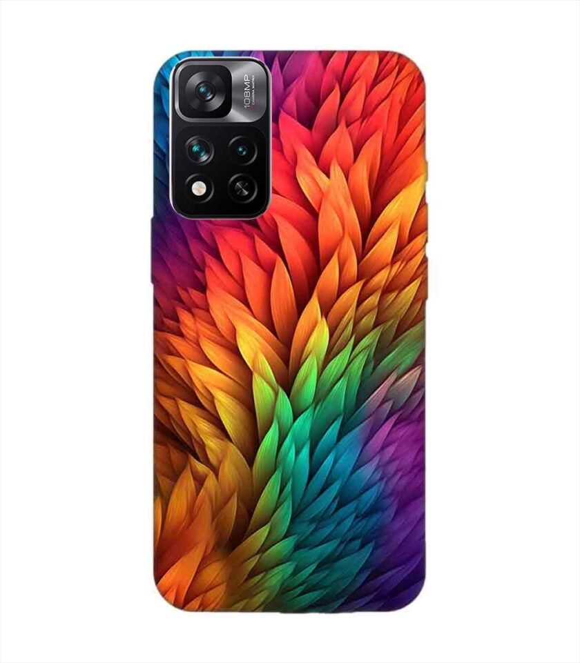 Custom Printed Case Cover for Xiaomi Mi 11I Hypercharge (5G) Close Up Colorful Flower With Many Leaves