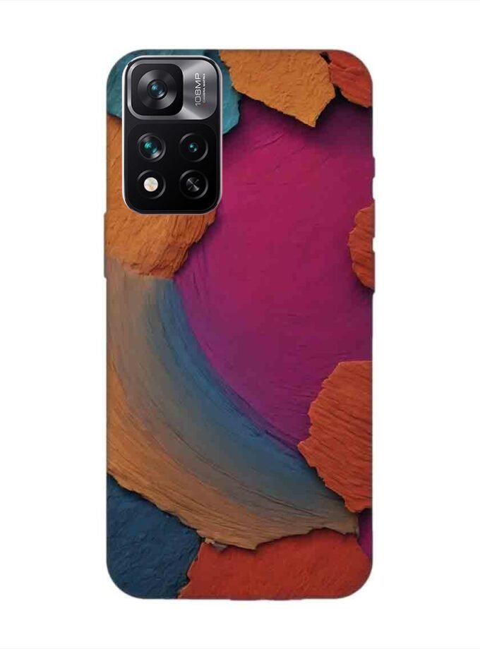 Custom Printed Case Cover for Xiaomi Mi 11I Hypercharge (5G) Closeup Color Textured Surface