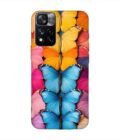 Custom Printed Case Cover for Xiaomi Mi 11I Hypercharge (5G) Closeup Colorful Butterfly Collection Display