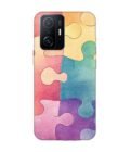 Custom Printed Case Cover for Xiaomi Mi 11T Pro (5G) Close Up Colorful Puzzle Piece With One Missing