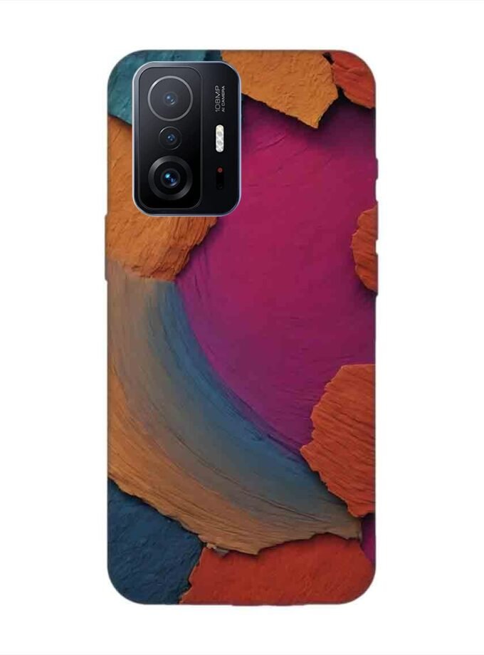 Custom Printed Case Cover for Xiaomi Mi 11T Pro (5G) Closeup Color Textured Surface