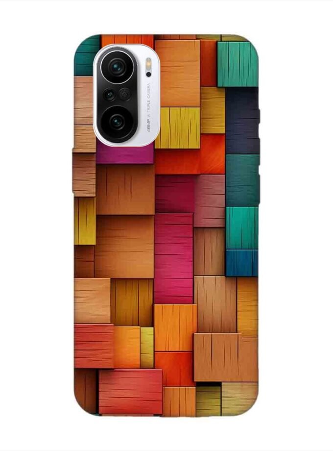 Custom Printed Case Cover for Xiaomi Mi 11X (5G) Close Up Colorful Wooden Wall With Lot Different Colors