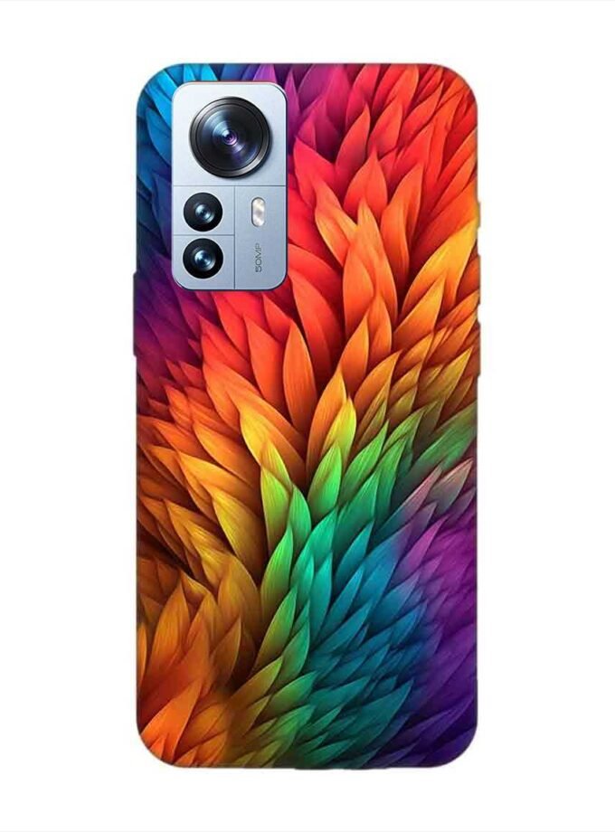 Custom Printed Case Cover for Xiaomi Mi 12 Pro (5G) Close Up Colorful Flower With Many Leaves