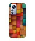 Custom Printed Case Cover for Xiaomi Mi 12 Pro (5G) Close Up Colorful Wooden Wall With Lot Different Colors
