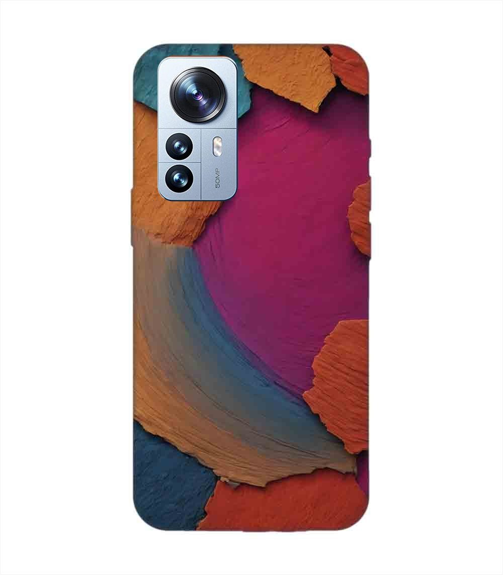 Custom Printed Case Cover for Xiaomi Mi 12 Pro (5G) Closeup Color Textured Surface