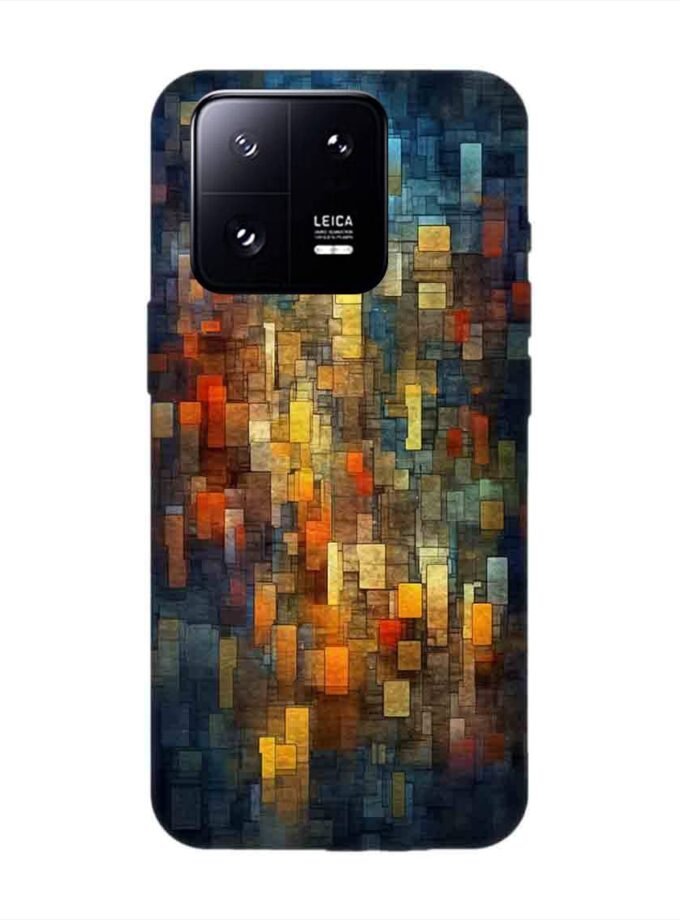 Custom Printed Case Cover for Xiaomi Mi 13 Pro (5G) Close Up Colorful Mosaic Squares Shapes