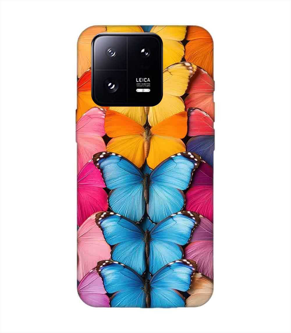 Custom Printed Case Cover for Xiaomi Mi 13 Pro (5G) Closeup Colorful Butterfly Collection Display