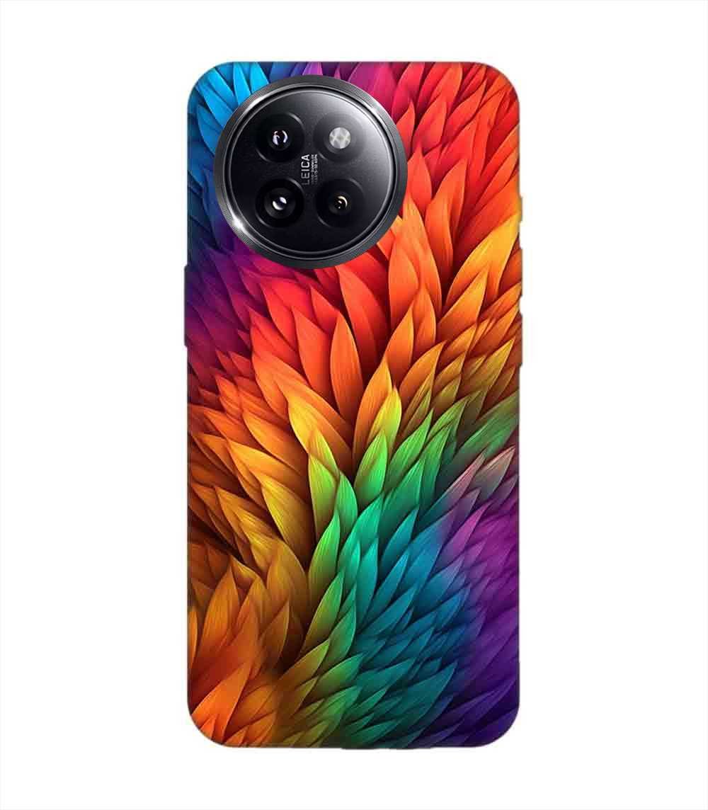 Custom Printed Case Cover for Xiaomi Mi 14 Civi (5G) Close Up Colorful Flower With Many Leaves