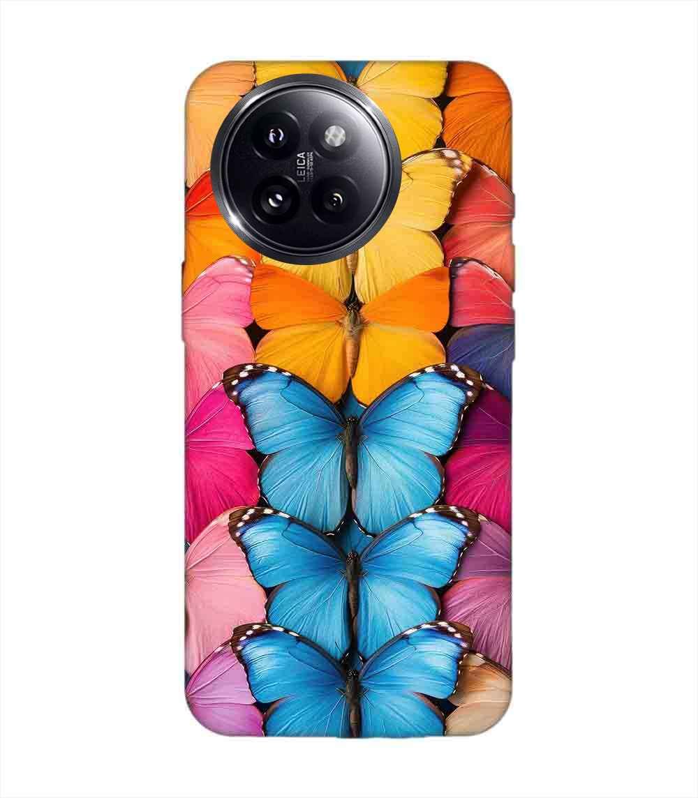 Custom Printed Case Cover for Xiaomi Mi 14 Civi (5G) Closeup Colorful Butterfly Collection Display