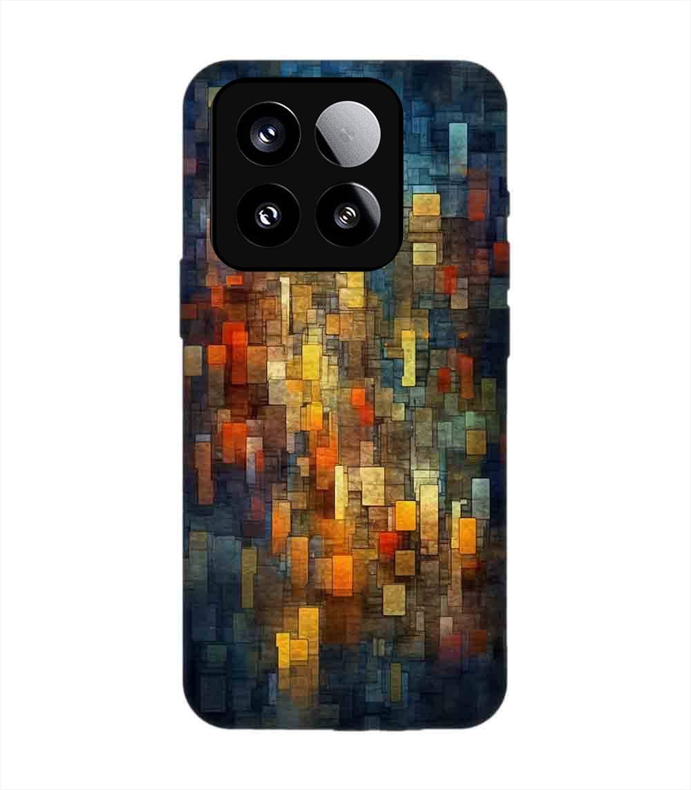 Custom Printed Case Cover for Xiaomi Mi 15 (5G) Close Up Colorful Mosaic Squares Shapes