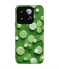Custom Printed Case Cover for Xiaomi Mi 15 (5G) close up green background with white polka dots