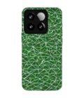 Custom Printed Case Cover for Xiaomi Mi 15 (5G) close up green white geometric pattern