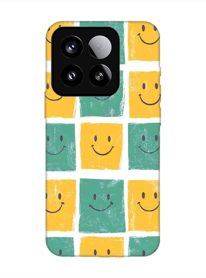 Custom Printed Case Cover for Xiaomi Mi 15 (5G) close up pattern smiley faces