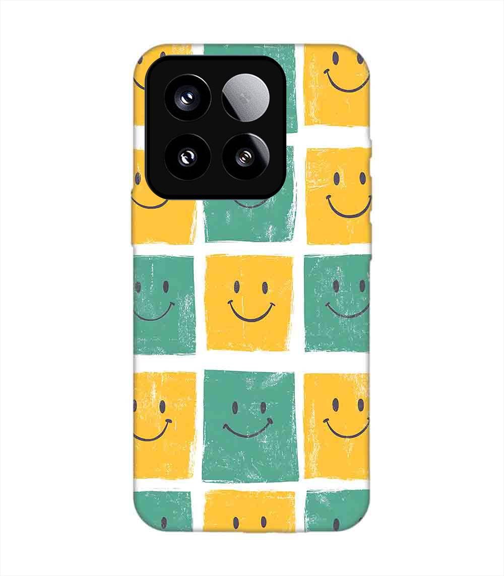 Custom Printed Case Cover for Xiaomi Mi 15 (5G) close up pattern smiley faces