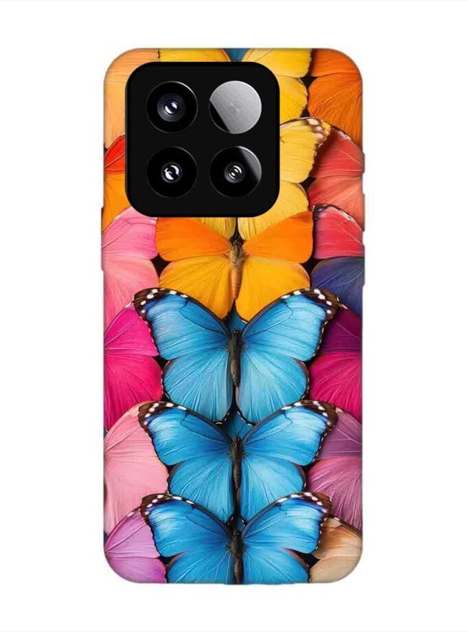 Custom Printed Case Cover for Xiaomi Mi 15 (5G) Closeup Colorful Butterfly Collection Display