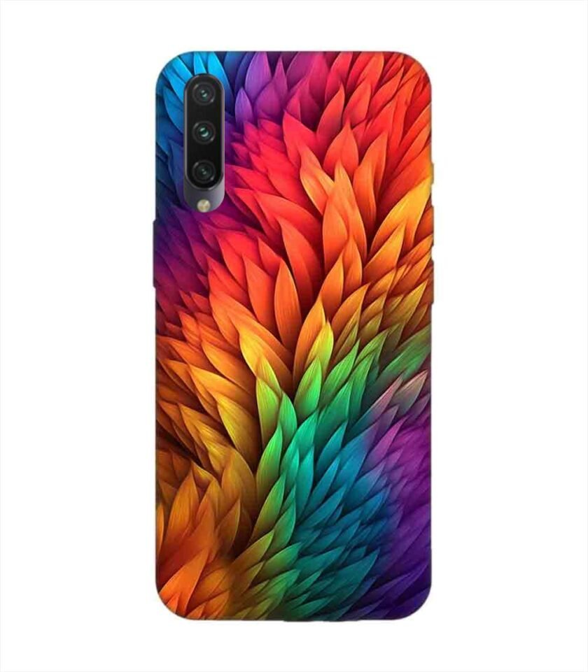 Custom Printed Case Cover for Xiaomi Mi A3 Close Up Colorful Flower With Many Leaves