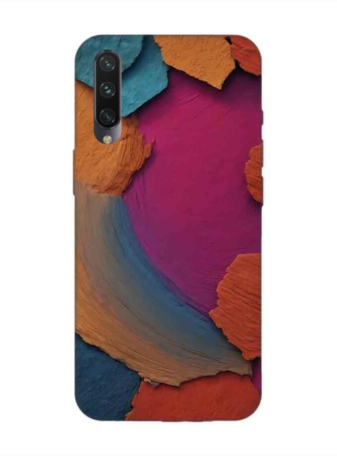 Custom Printed Case Cover for Xiaomi Mi A3 Closeup Color Textured Surface