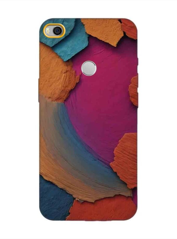 Custom Printed Case Cover for Xiaomi Mi Max 2 Closeup Color Textured Surface
